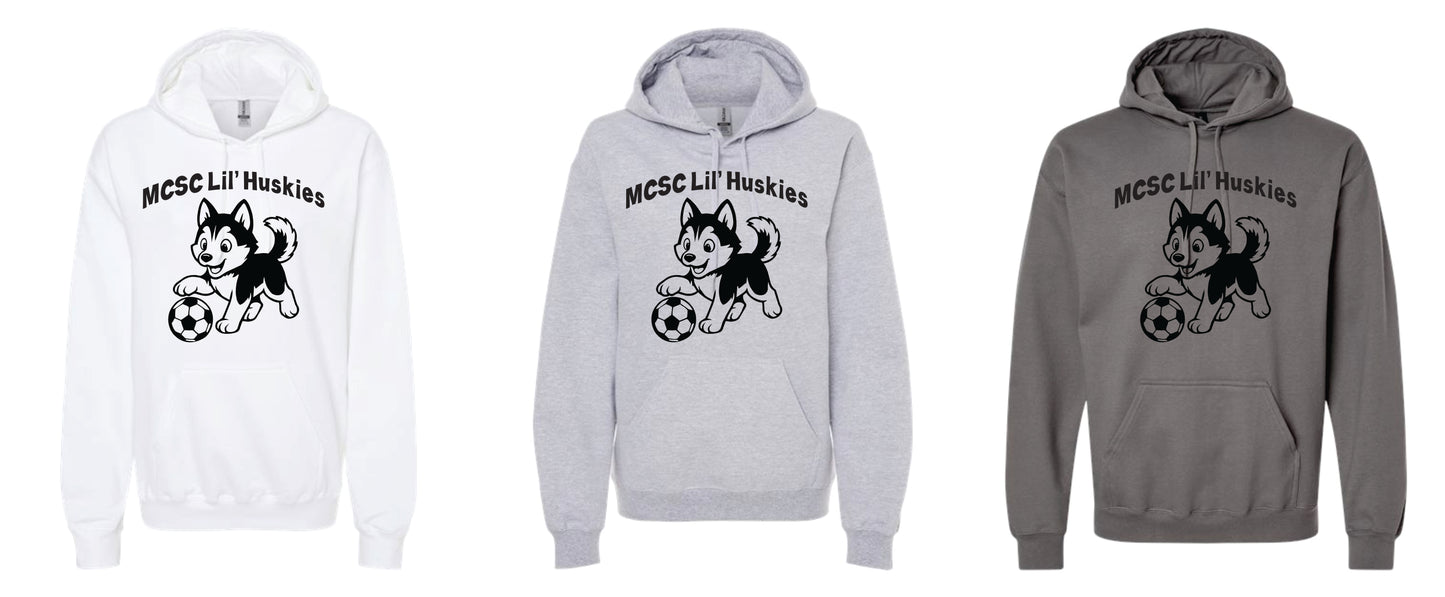 Adult Lil Huskies Soccer Hooded Sweatshirt