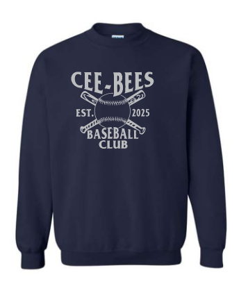 CB Baseball Crewneck Sweatshirt Navy