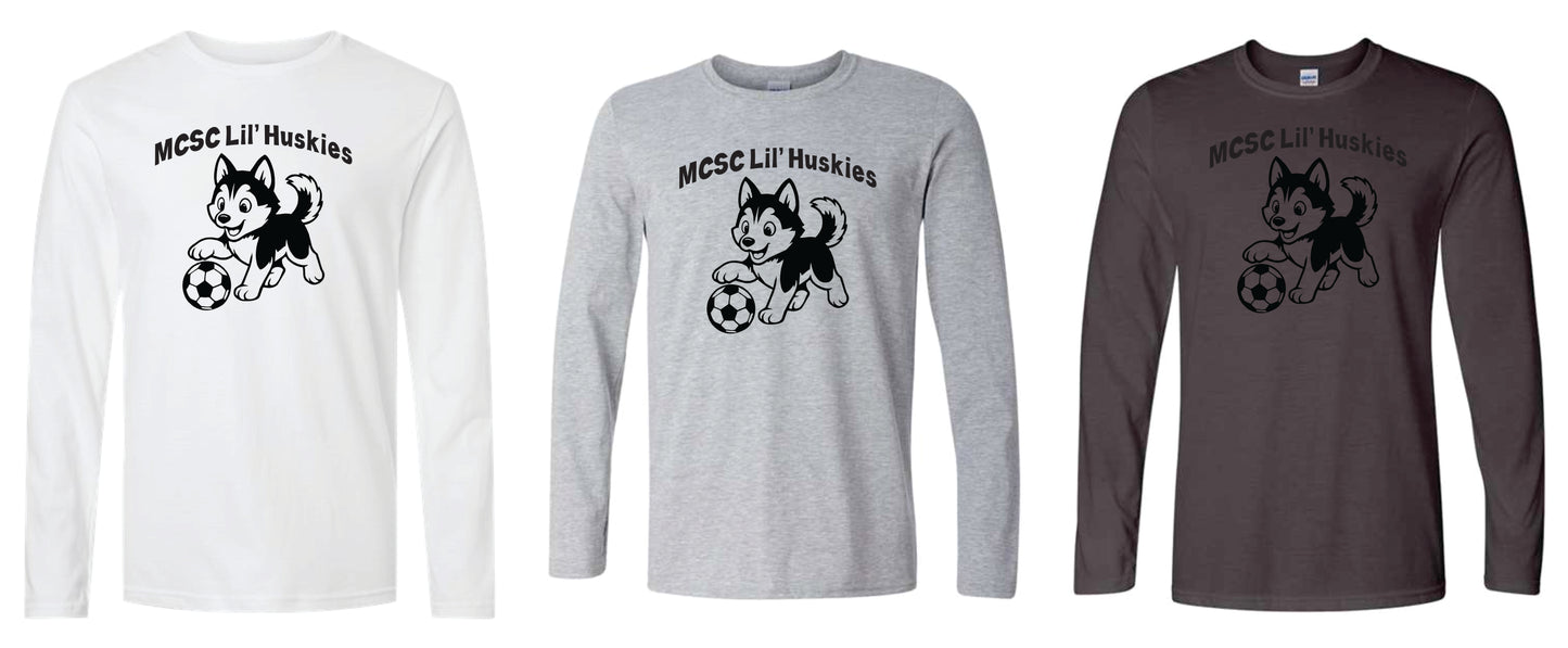 Adult Lil Huskies Soccer Long Sleeve Shirt