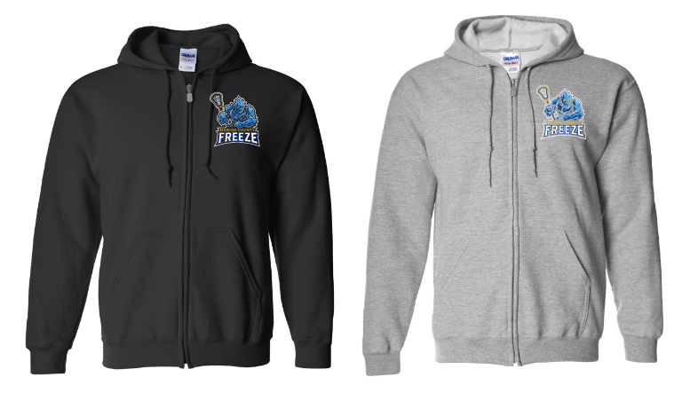 MC Freeze Full Zip Jacket Adult and Youth - Black or Sport Grey