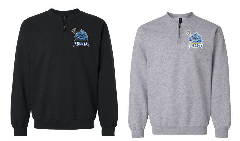 MC Freeze 1/4 Zip Crewneck Sweatshirt Adult - Black or Sport Grey