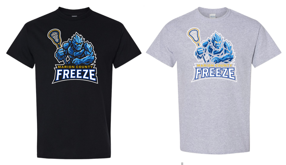 MC Freeze Short Sleeve Tshirt Adult and Youth Black or Sport Grey