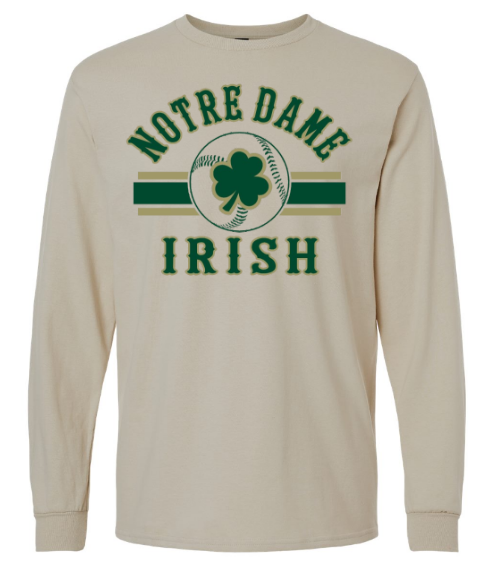2026 Notre Dame Baseball Long Sleeve T-shirt