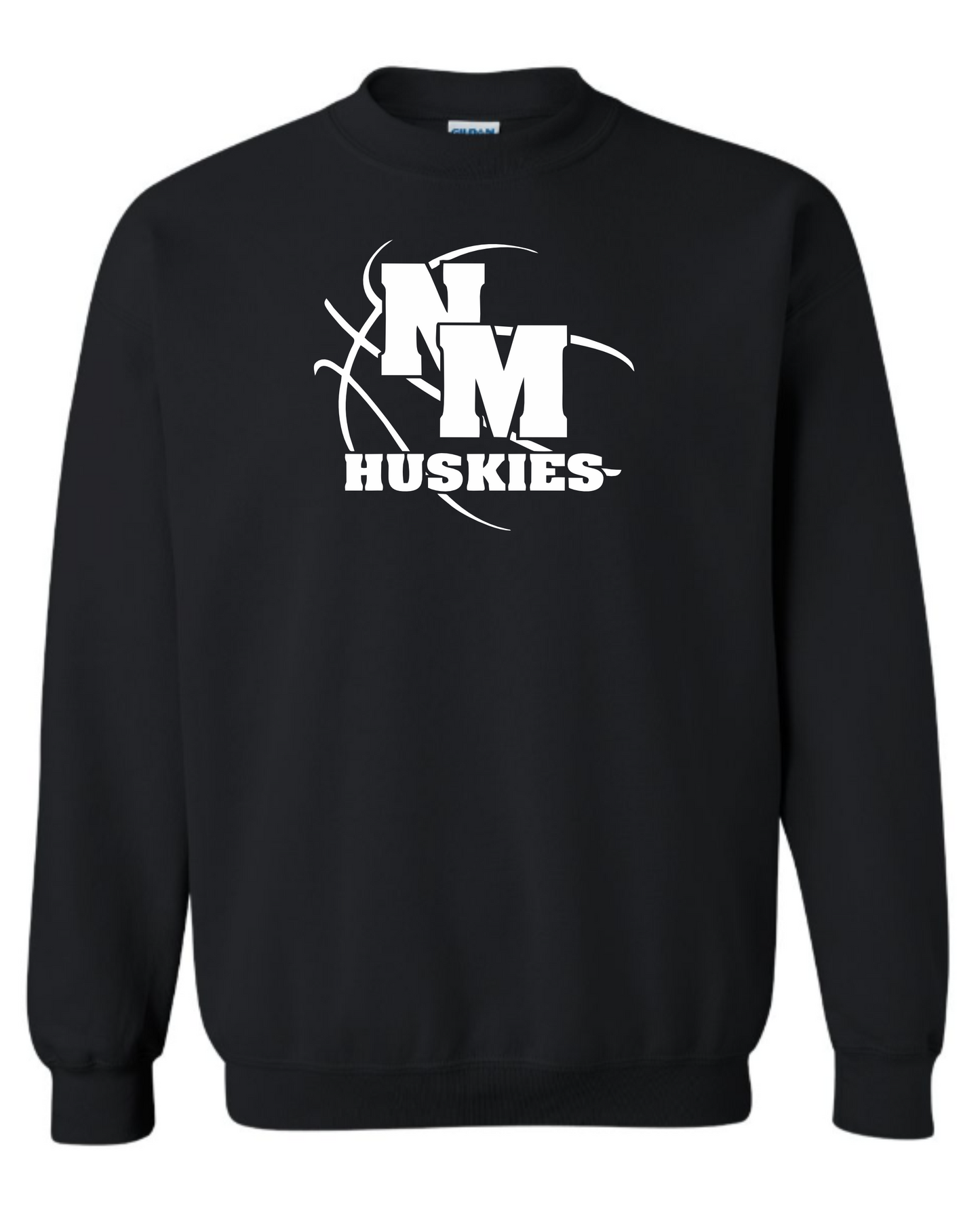 NM Huskies Basketball Crew Neck Sweatshirt