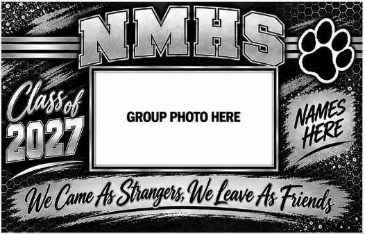 North Marion High School Graduates Yard Sign with Group Picture and Customization