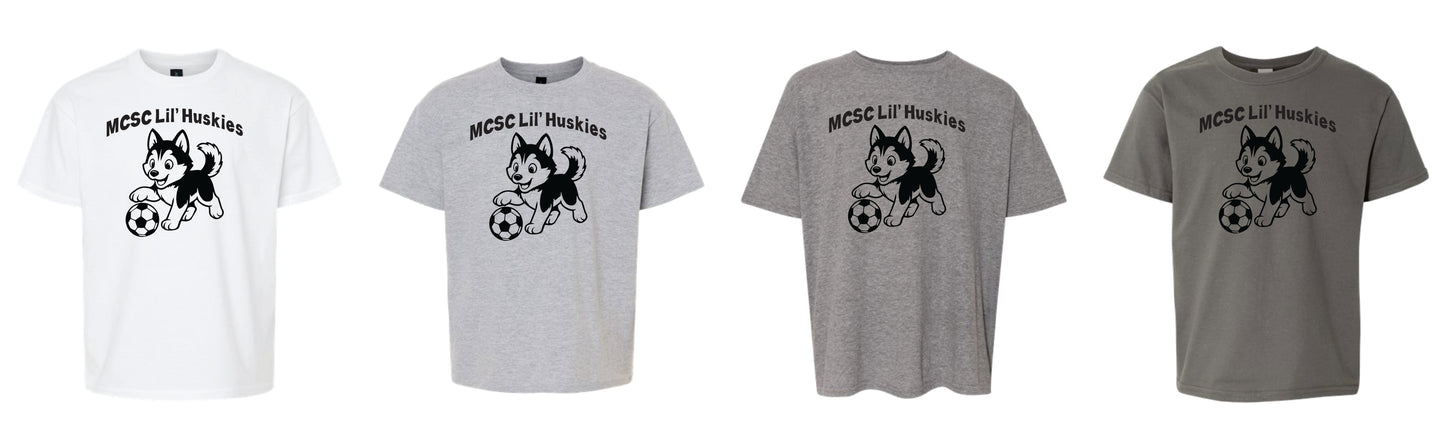 Youth Lil Huskies Soccer Shirt Sleeve T-Shirt