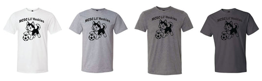 Adult Lil Huskies Soccer Short Sleeve T-Shirt