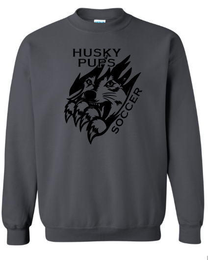 Husky Pups Boys Soccer 2026 Sponsor Shirt - Crewneck Sweatshirt