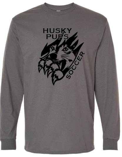 Husky Pups Boys Soccer 2026 Sponsor Shirt - Long Sleeve