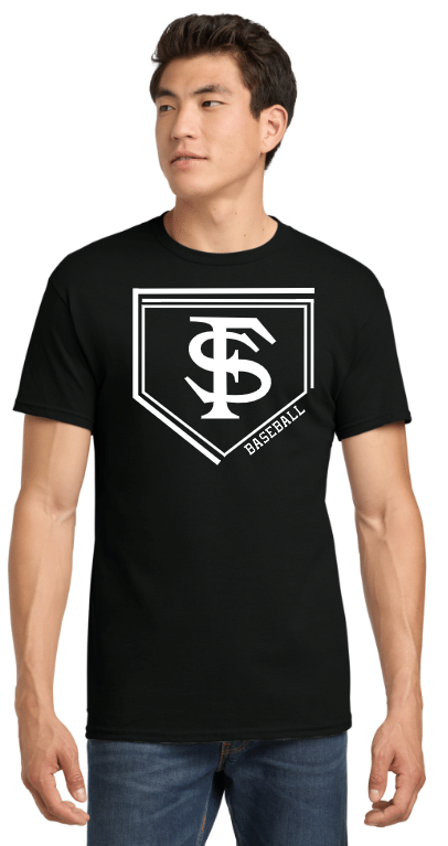 FS Baseball Black with White Print