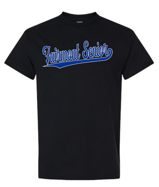 Fairmont Senior Blue/White on Black