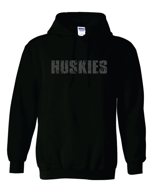 Gildan Hooded Sweatshirt Distressed Huskies