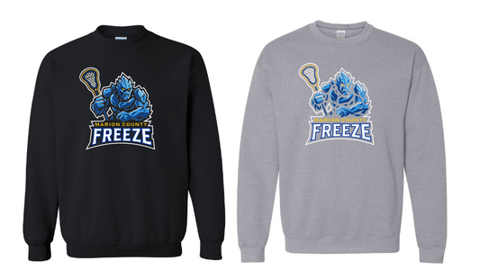 MC Freeze Crewneck Sweatshirt Adult and Youth Black or Sport Grey