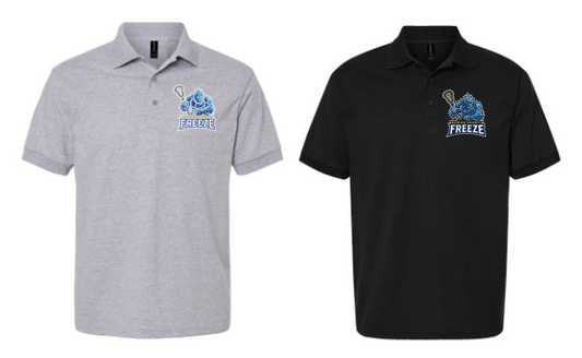 MC Freeze Cotton Polo Adult and Youth - Black or Sport Grey