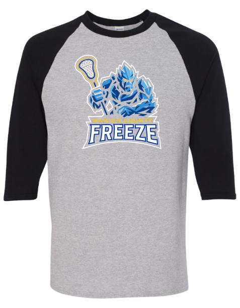 MC Freeze Gildan Raglan 3/4 Length Sleeves