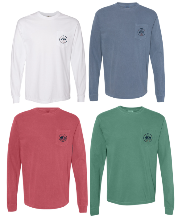 MSM Comfort Colors Long Sleeve T-shirt with POCKET