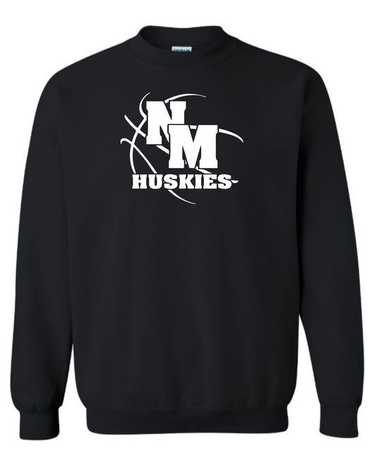 NM Huskies Basketball Crew Neck Sweatshirt