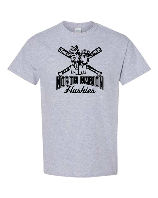 North Marion Baseball Sport Grey with Black Print