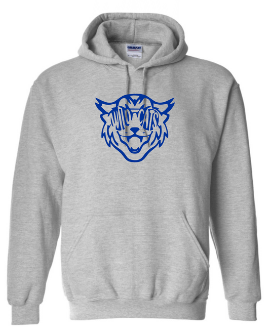 White Hall Hooded Sweatshirt Gray Wildcat Sunglasses