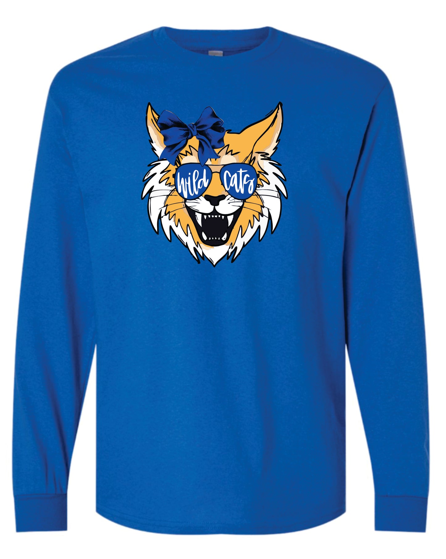 White Hall Sunglasses with Bow Long Sleeve T Shirt