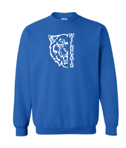 White Hall Wildcats Royal Crewneck