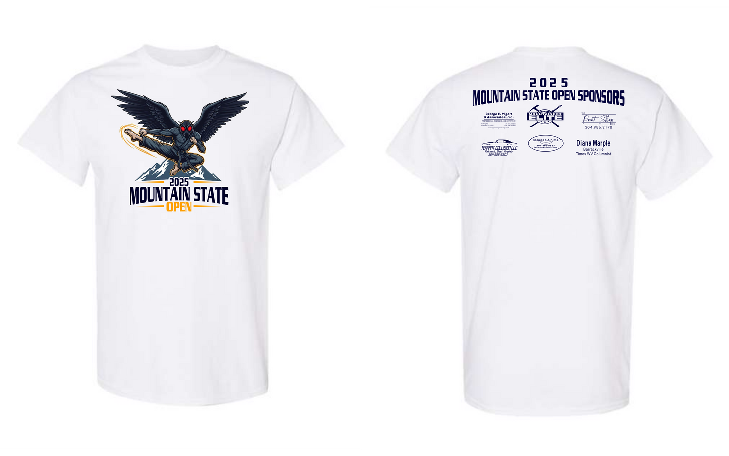 Mountain State Open Karate Tournament Shirts