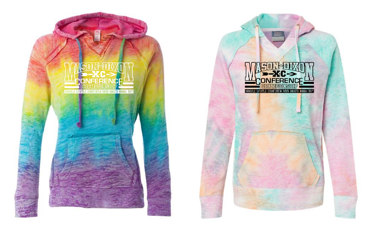 Mason Dixon XC Women's V-neck Tie Dye Hoodie